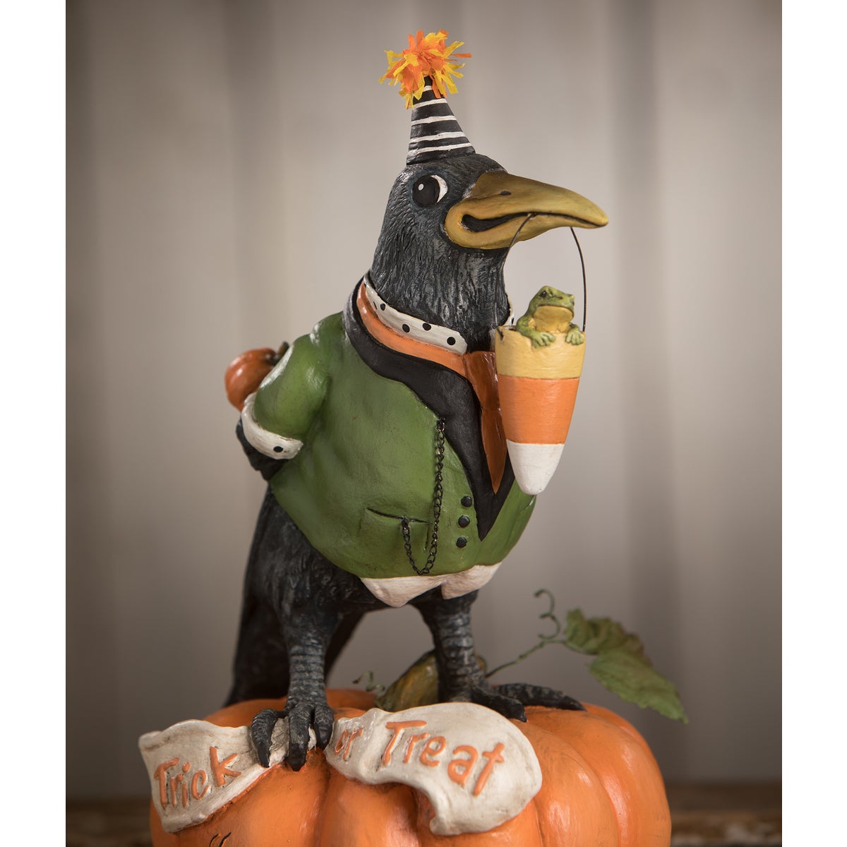 Tricky Crow on Pumpkin