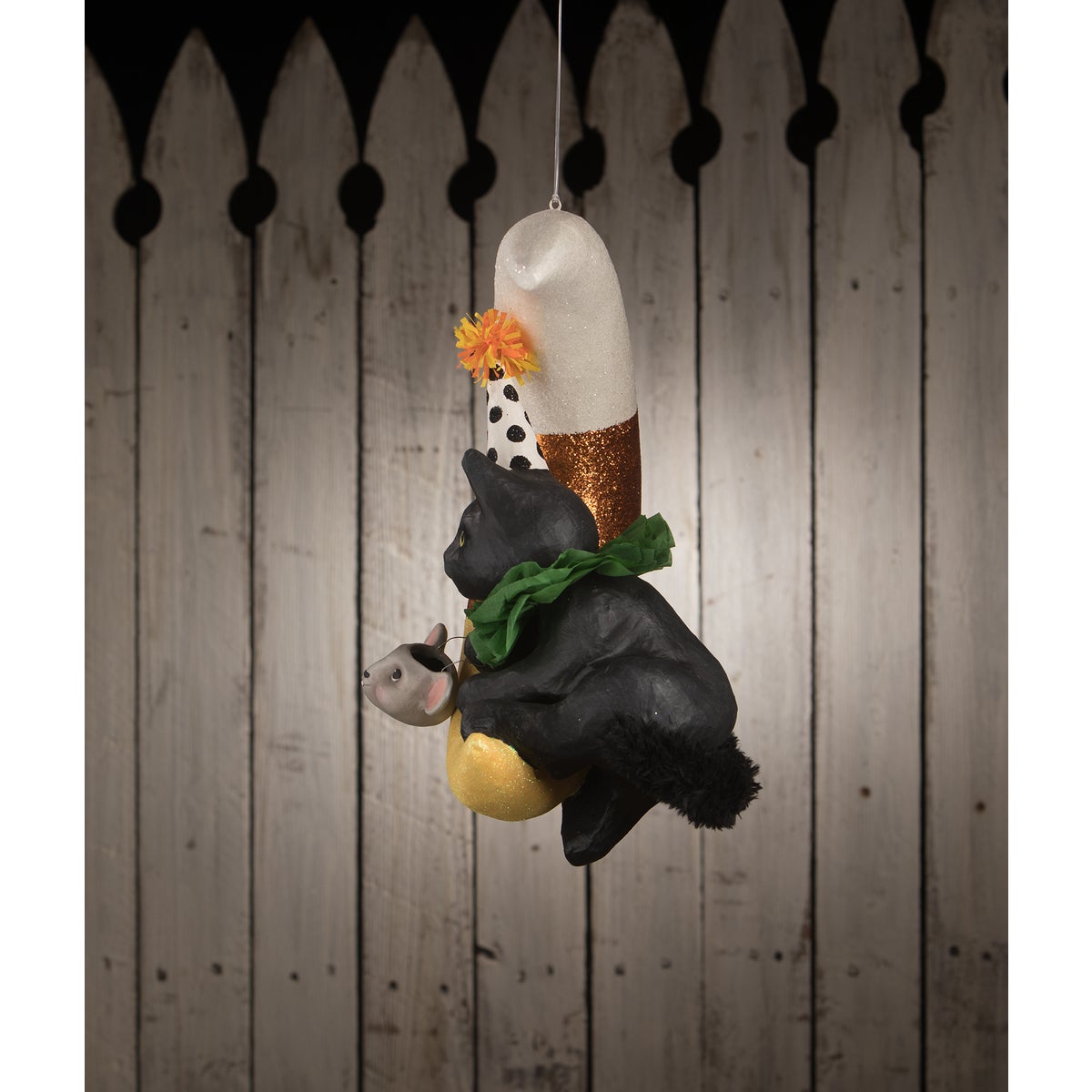 Party Kitty on Candy Corn Moon Large