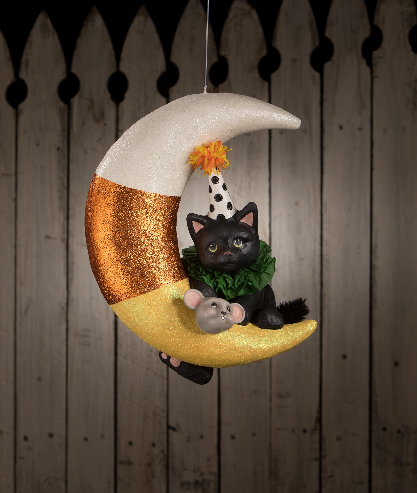 Bethany Lowe Halloween Sassy cat and store moon buckets