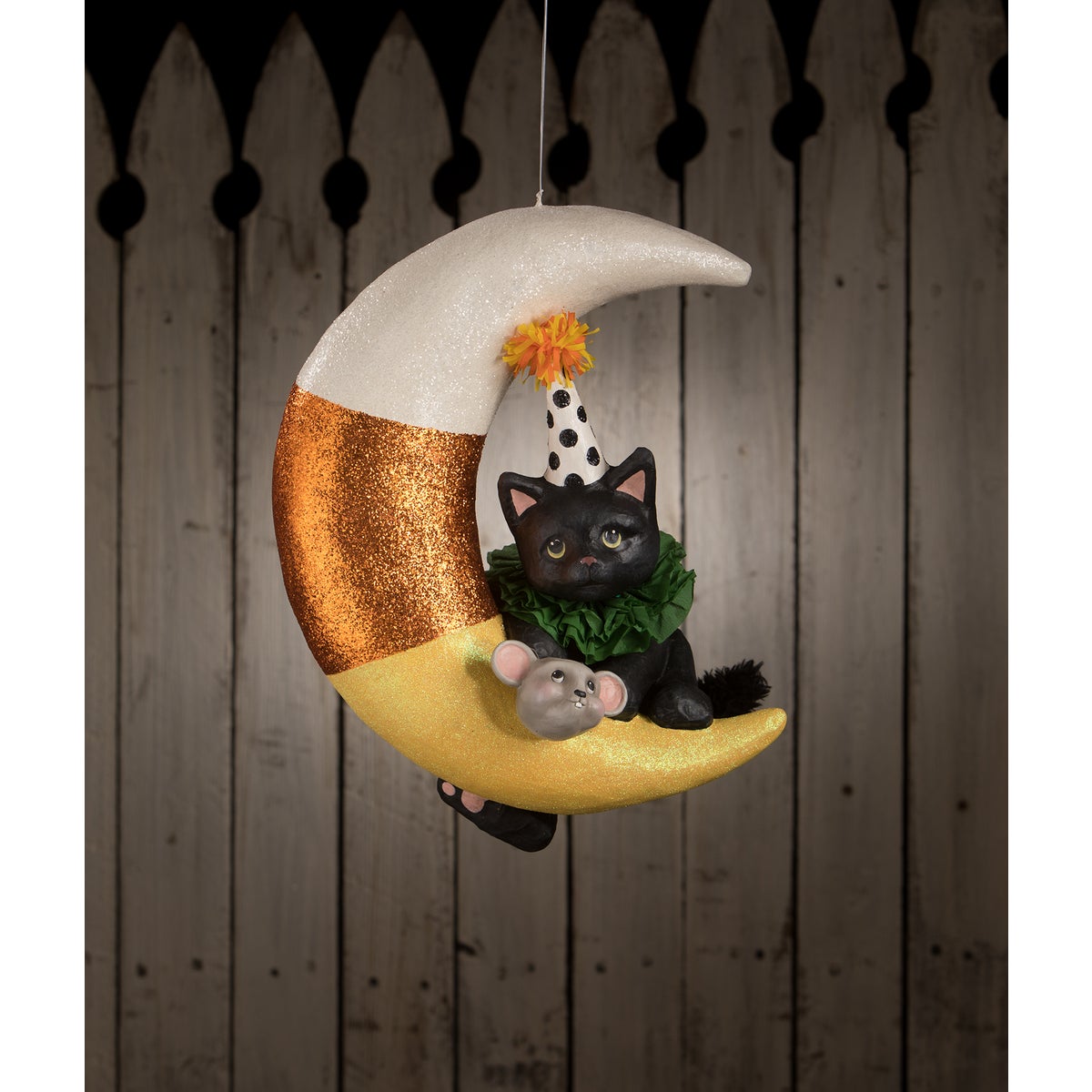Party Kitty on Candy Corn Moon Large