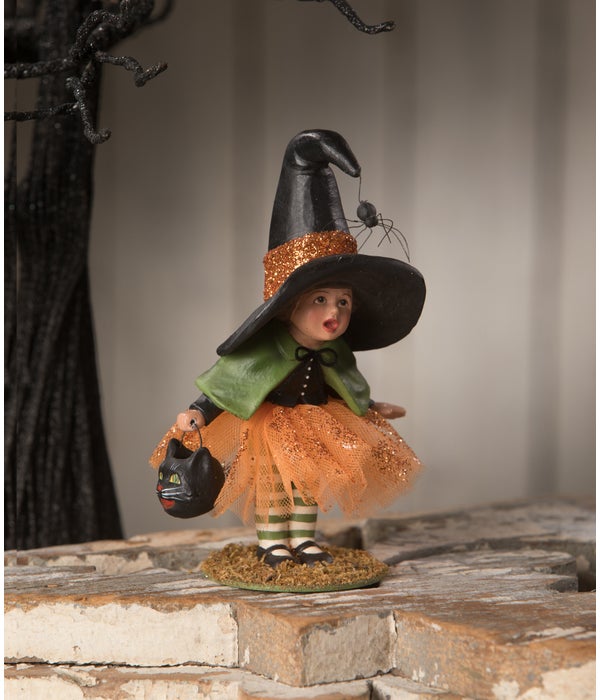 Little Malorie Witch with Spider