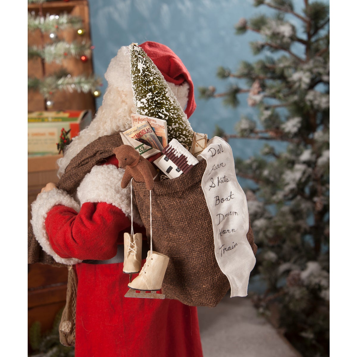 Santa With Bag of Toys Large