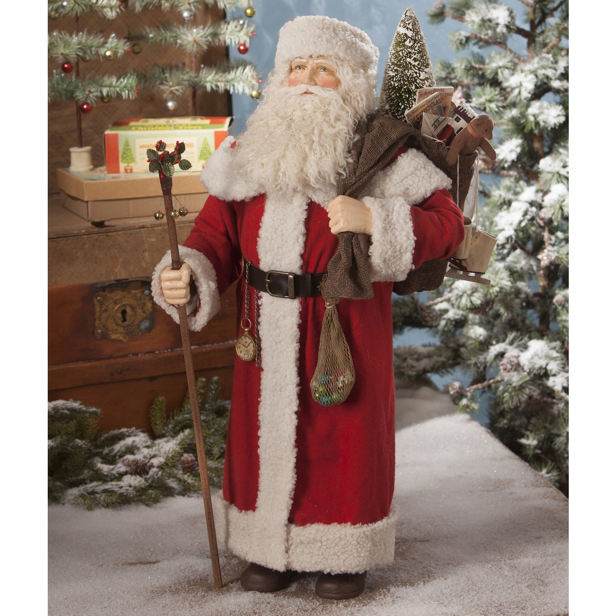 Santa With Bag of Toys Large