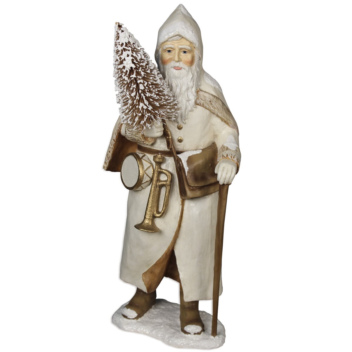 Ivory St. Nick With Walking Stick
