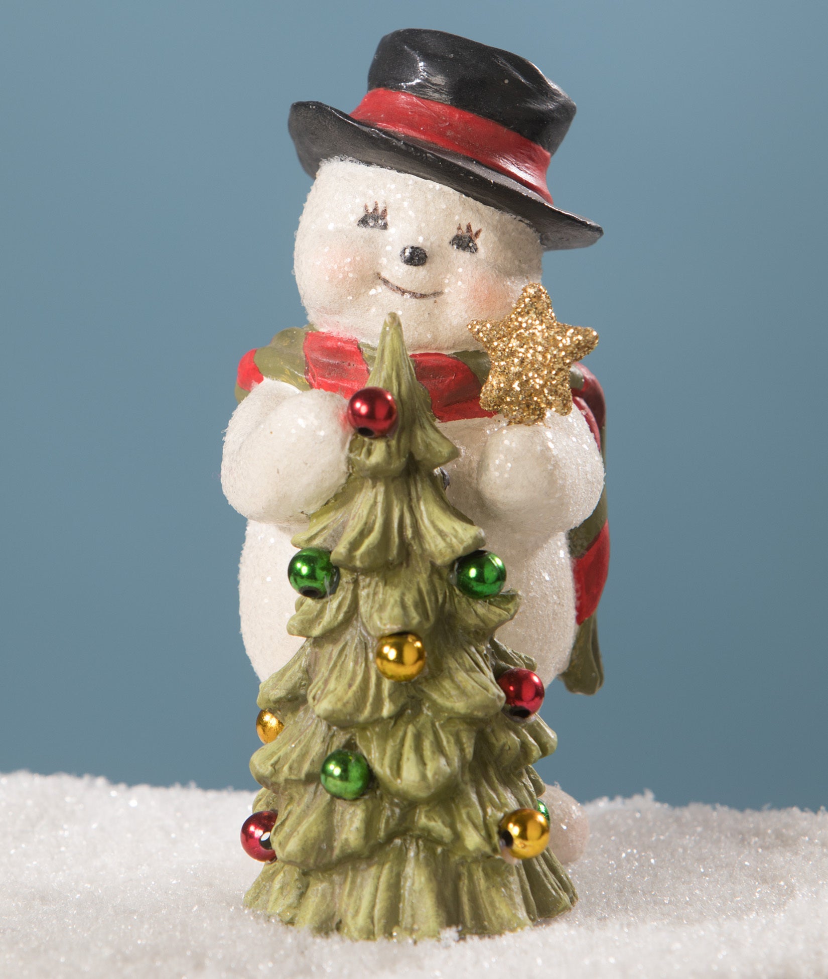 Trimming the Tree Snowman - table decor | Bethany Lowe Designs