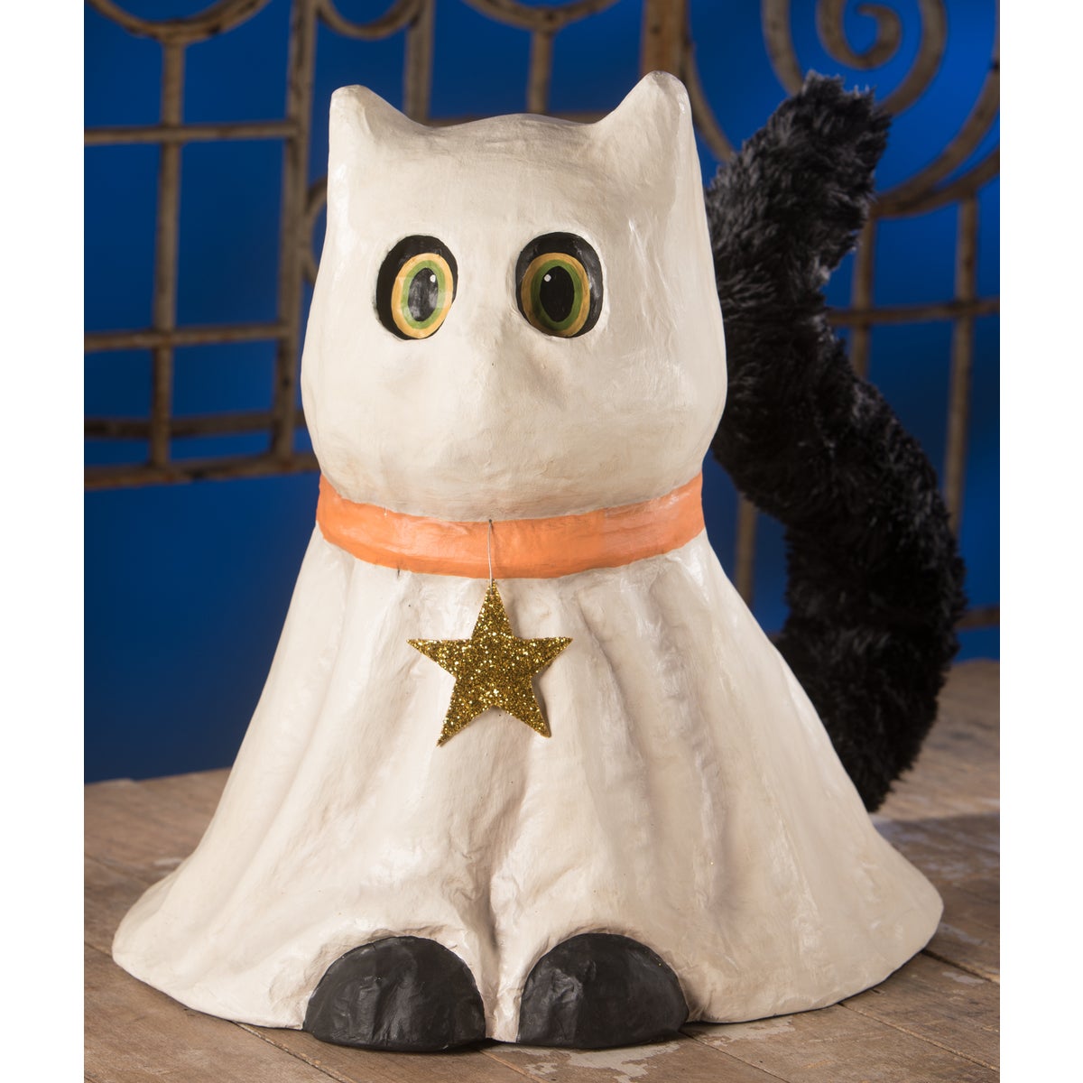 Casper Ghost Cat Large Paper Mache