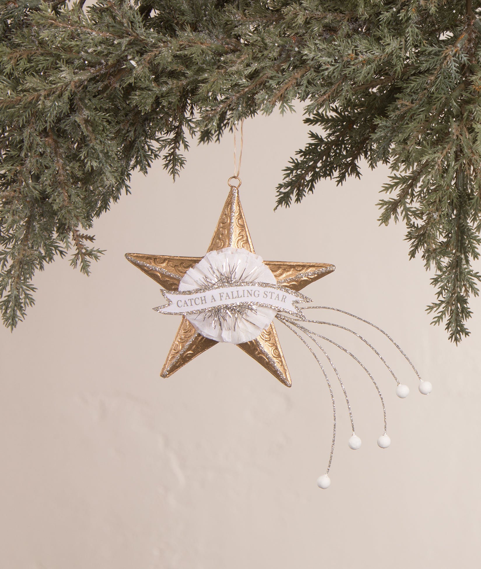 6' Gold Moravian Star Tower Christmas Tree Topper