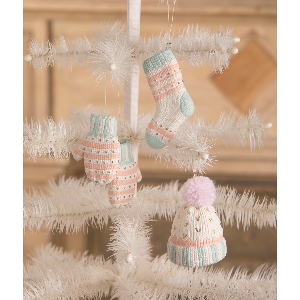 Pastel Winter Fuzzies Ornament 3A