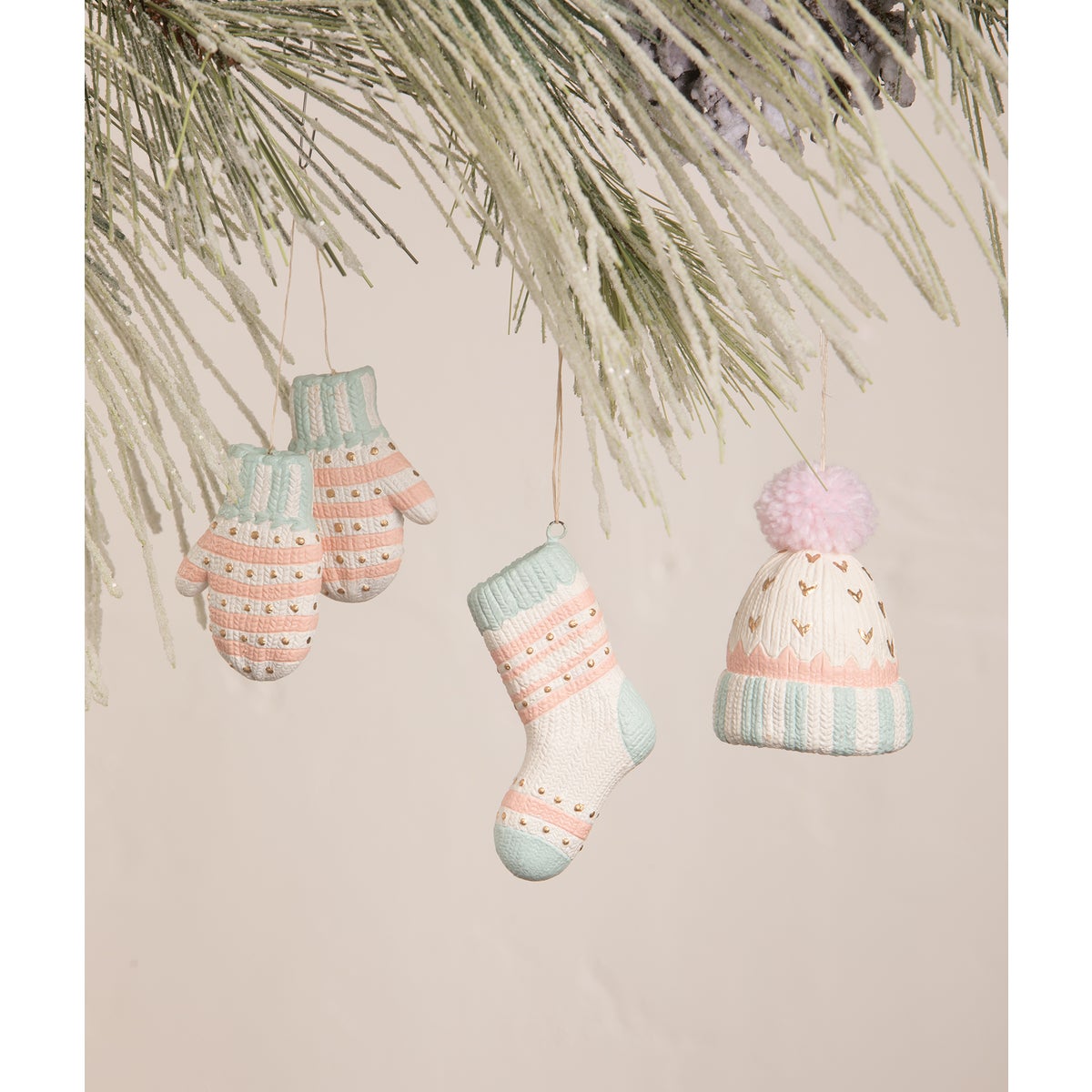Pastel Winter Fuzzies Ornament 3A