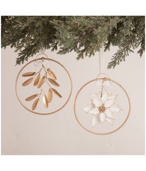 Golden Ring Christmas Ornament 2A