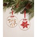 Traditional Golden Ring Christmas Ornament 2A