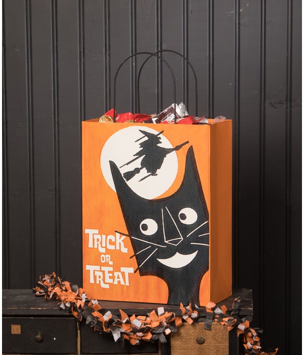 Large Tin Halloween Treat Bag