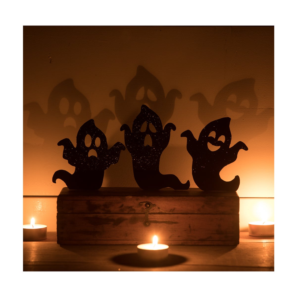 Ghoulish Ghost Black Silhouette 3A