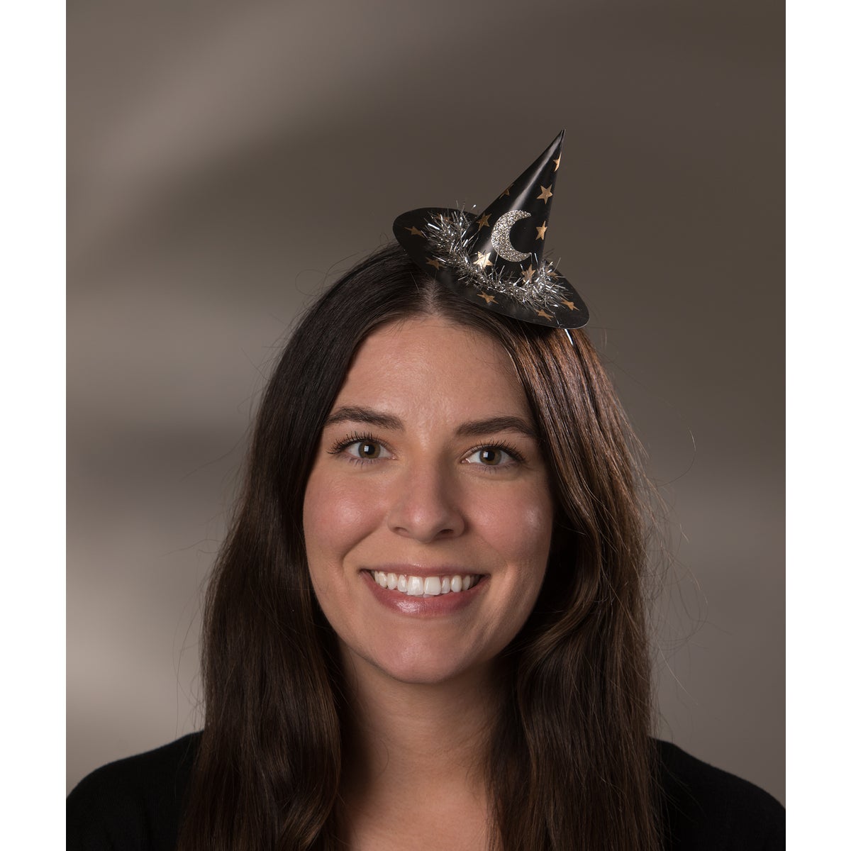Moon and Star Mini Witch Hat Headband