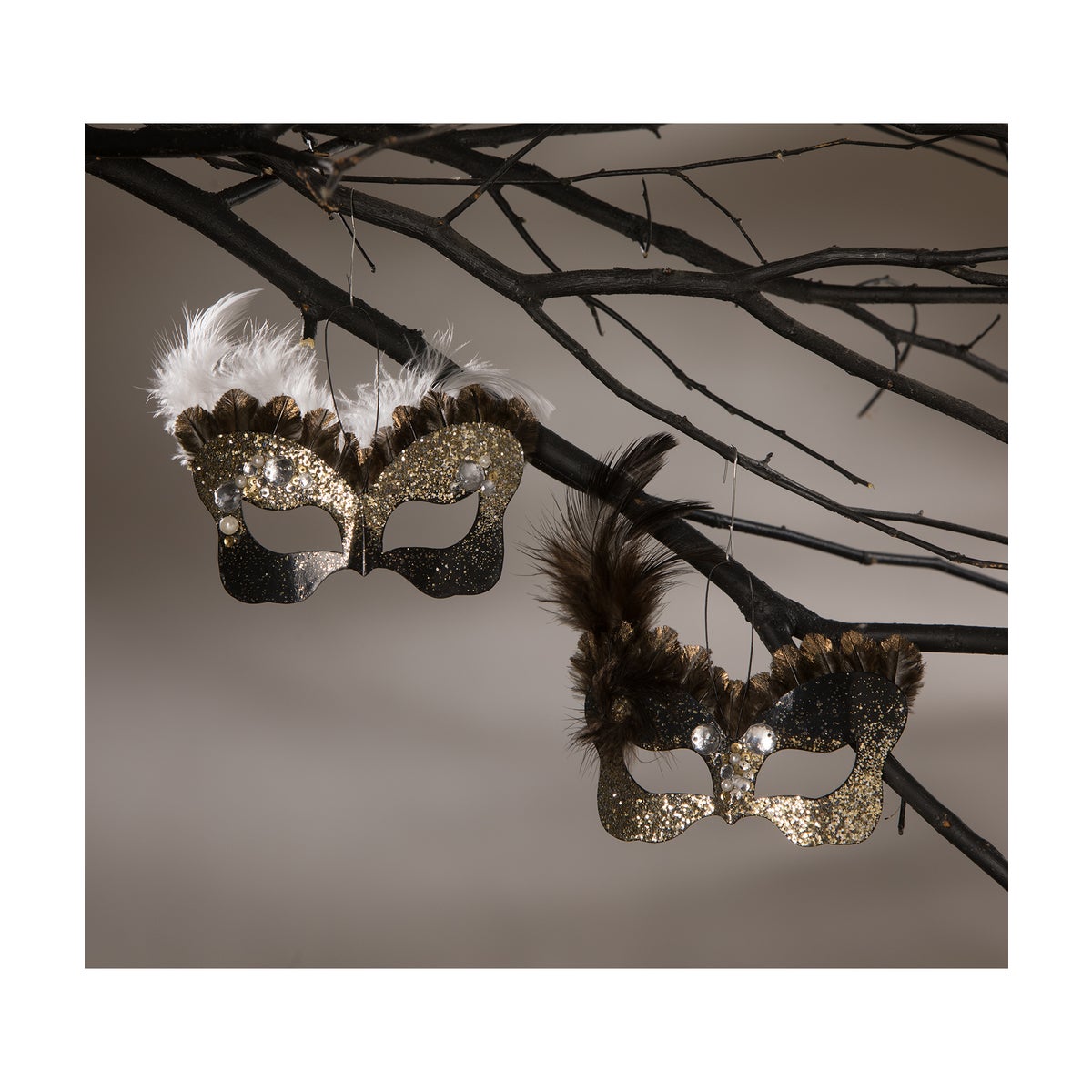 All Hallows' Eve Mask Ornament 2A