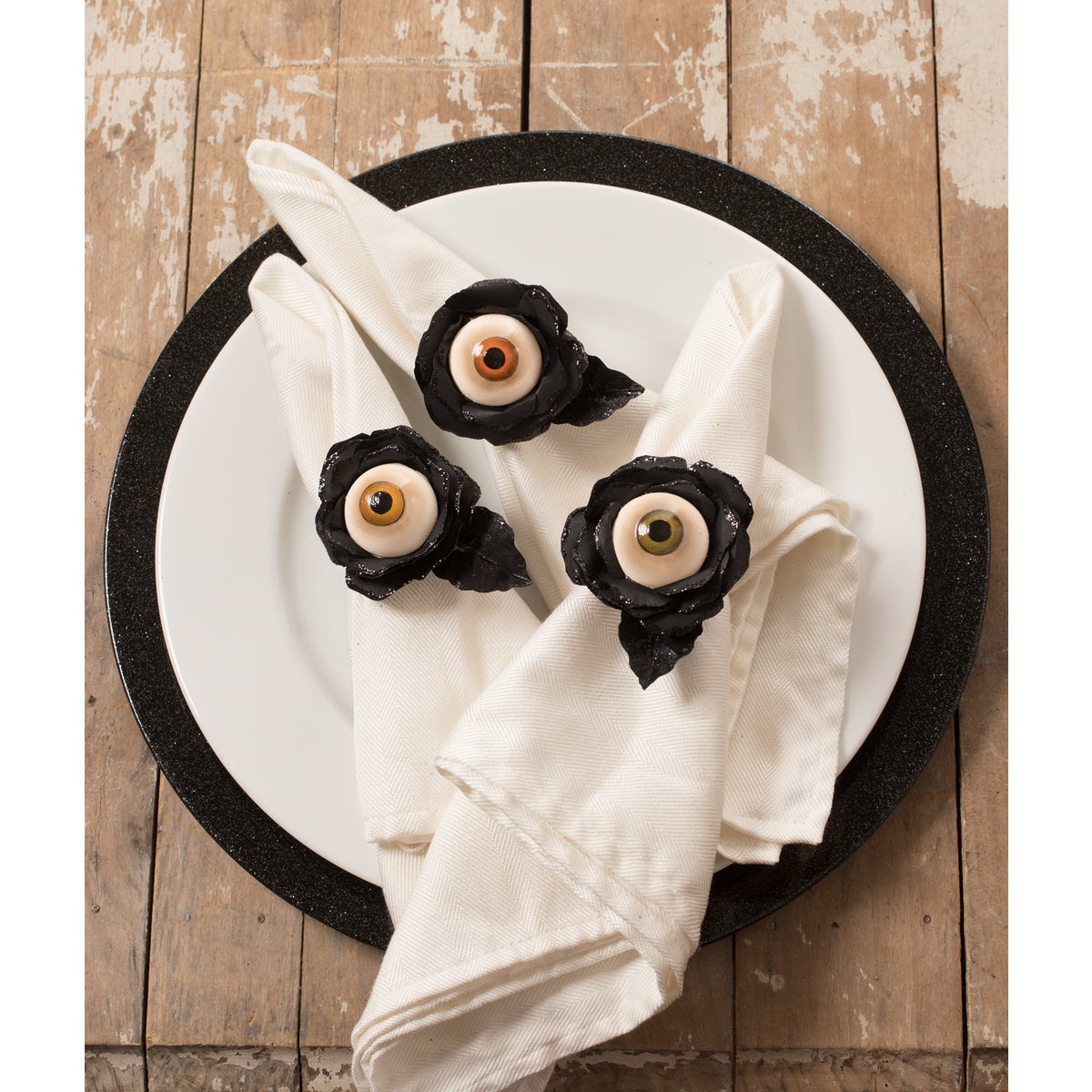 Eyeball Rose Napkin Ring 3A