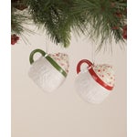 Sweet Tidings Santa Head Mug Ornaments S2