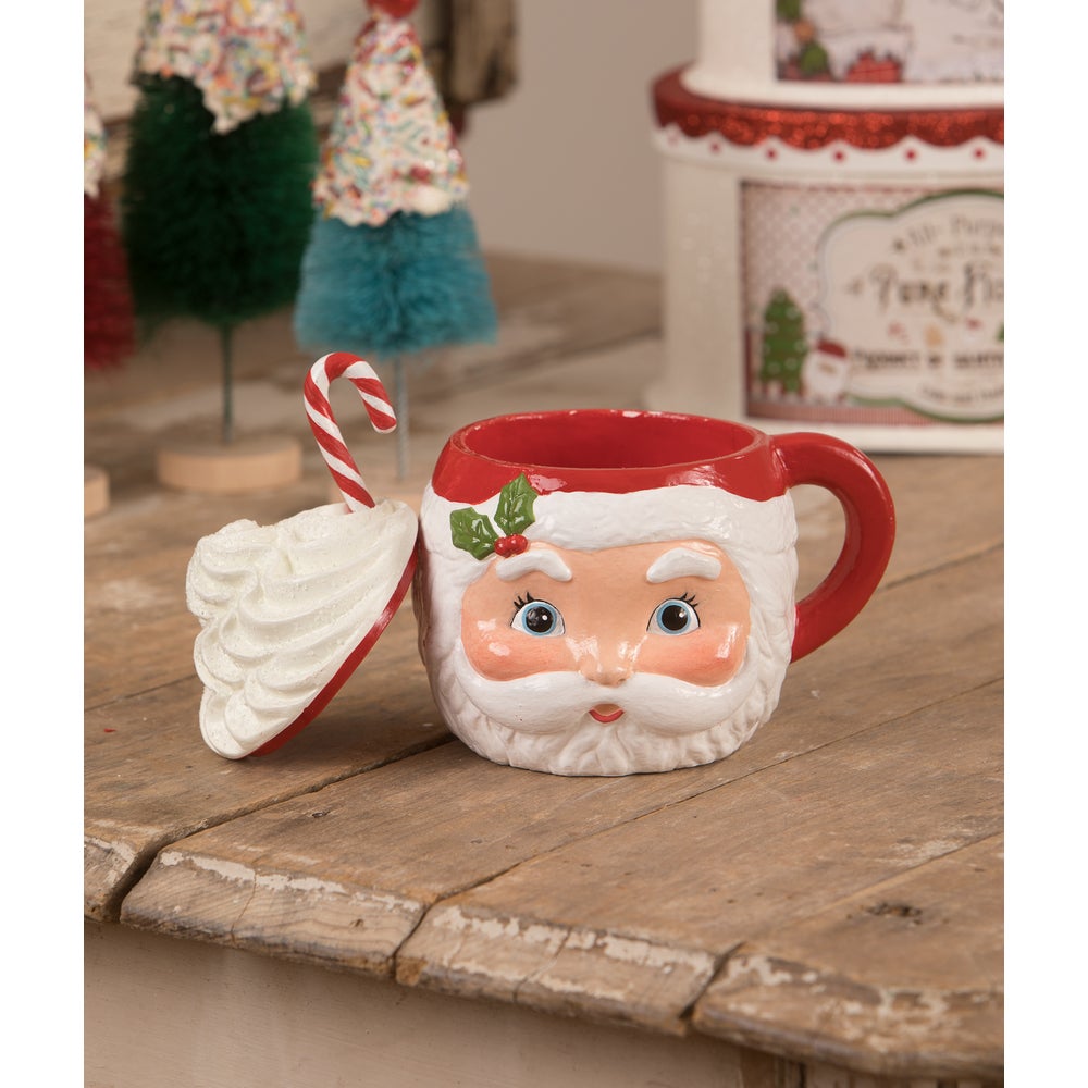 Sweet Tidings Santa Head Mug Container