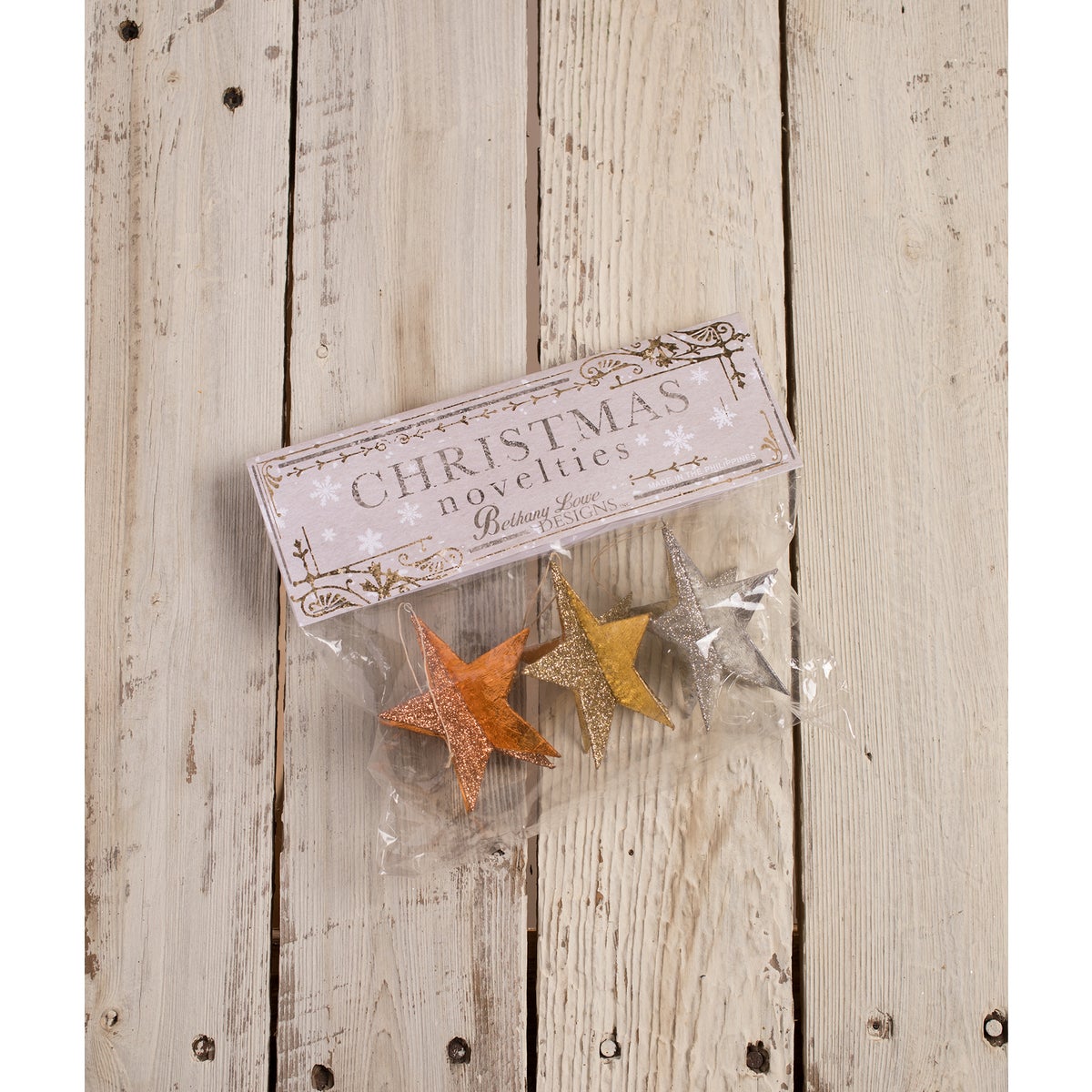 Metallic Star Ornaments S3