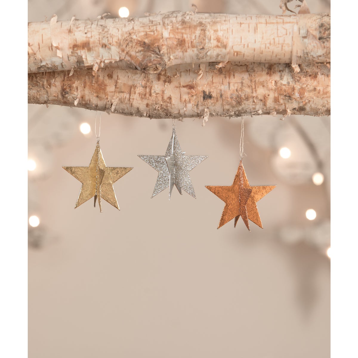 Metallic Star Ornaments S3