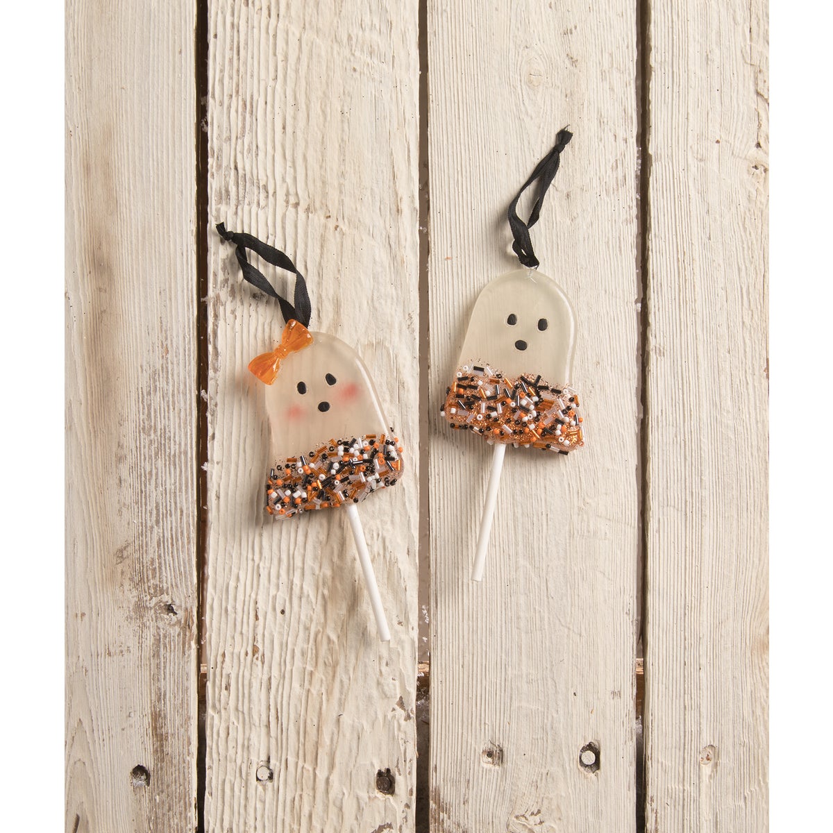 Ghostie Boy Lollipop Ornament