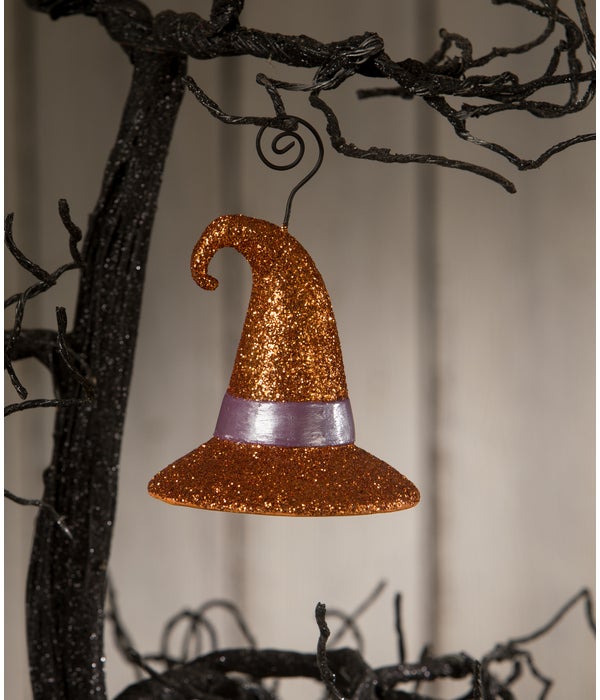 Witch Hat Orange Ornament/Place Card Holder