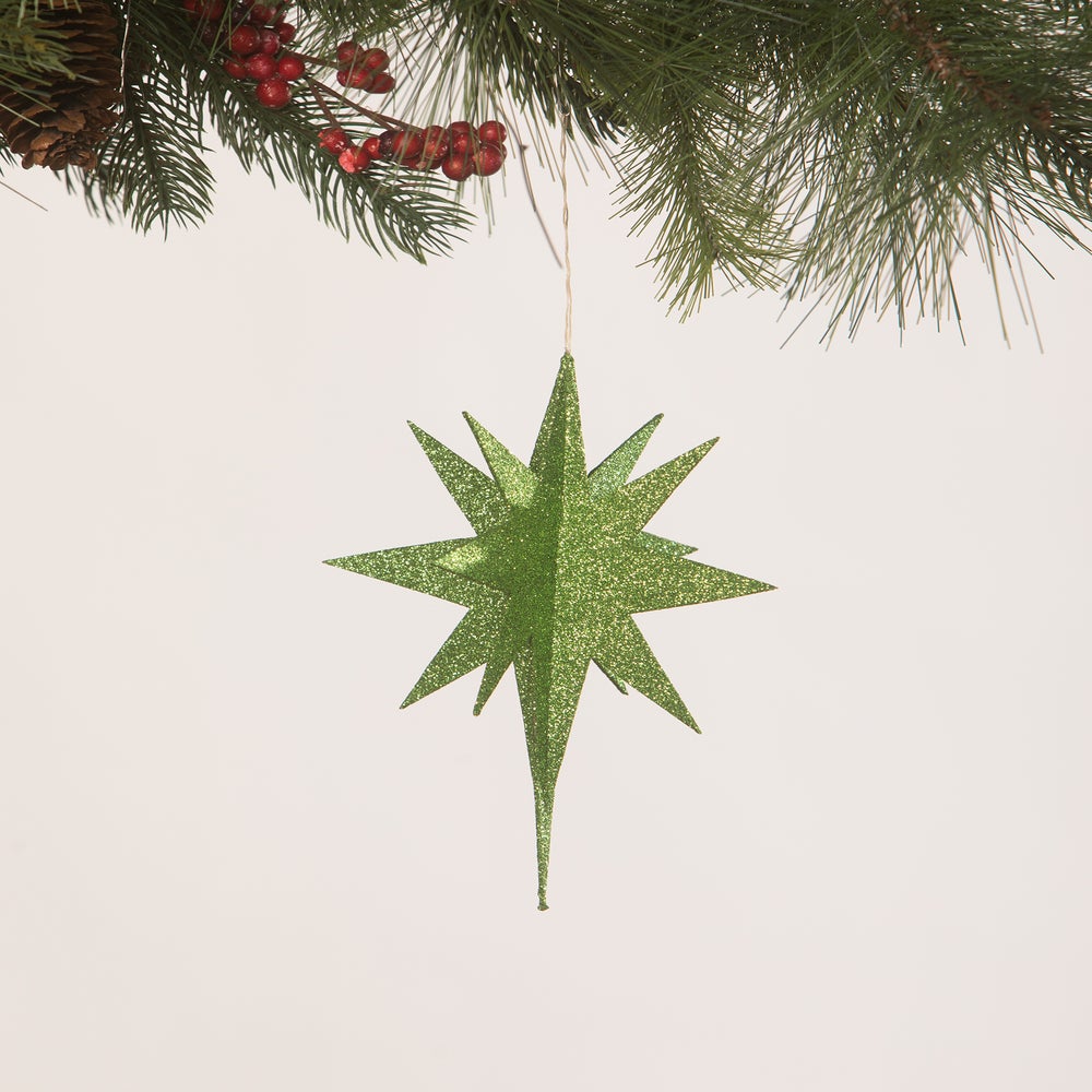 Green Moravian Star Ornament - sale