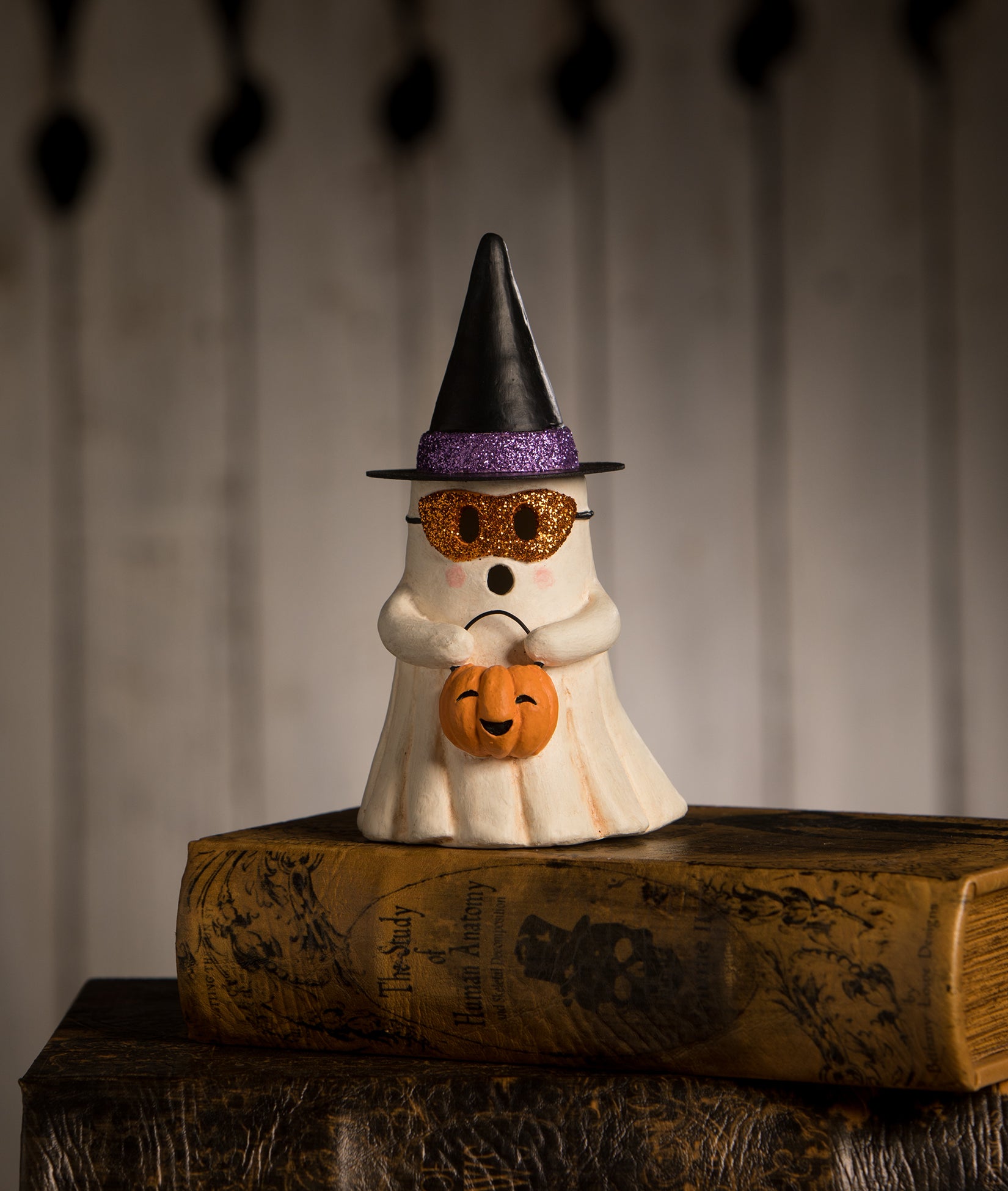 Witchy Ghost with Pumpkin - ghosts | Bethany Lowe Designs