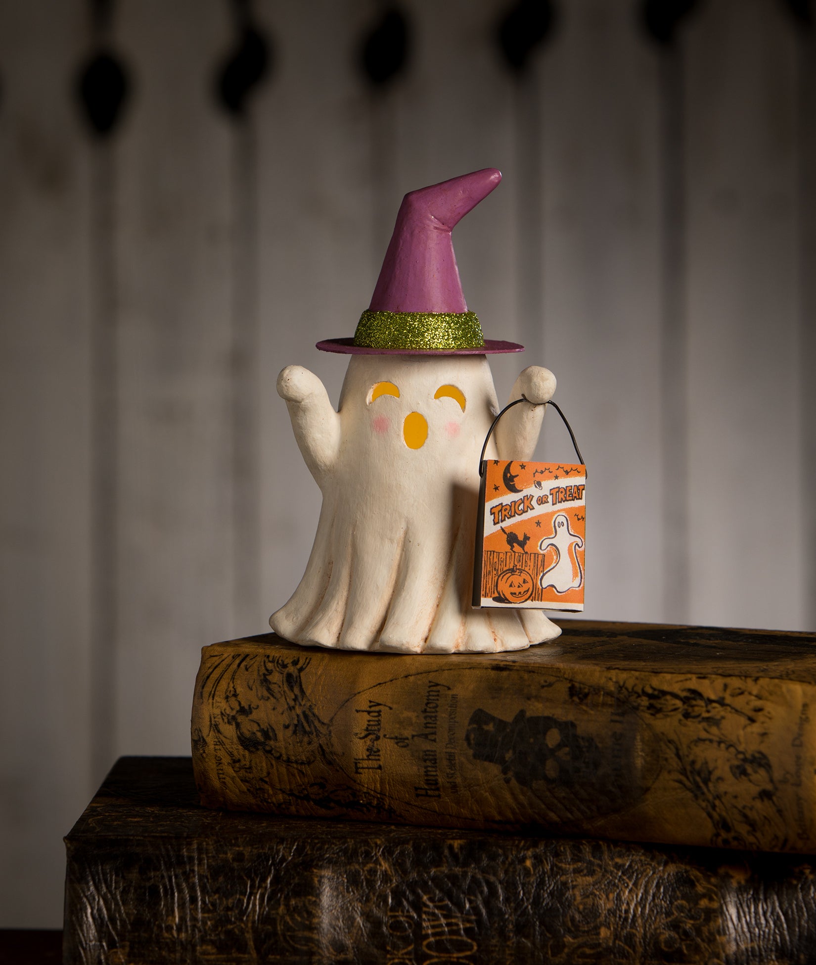 Witchy Ghost with Treat Bag - ghosts | Bethany Lowe Designs