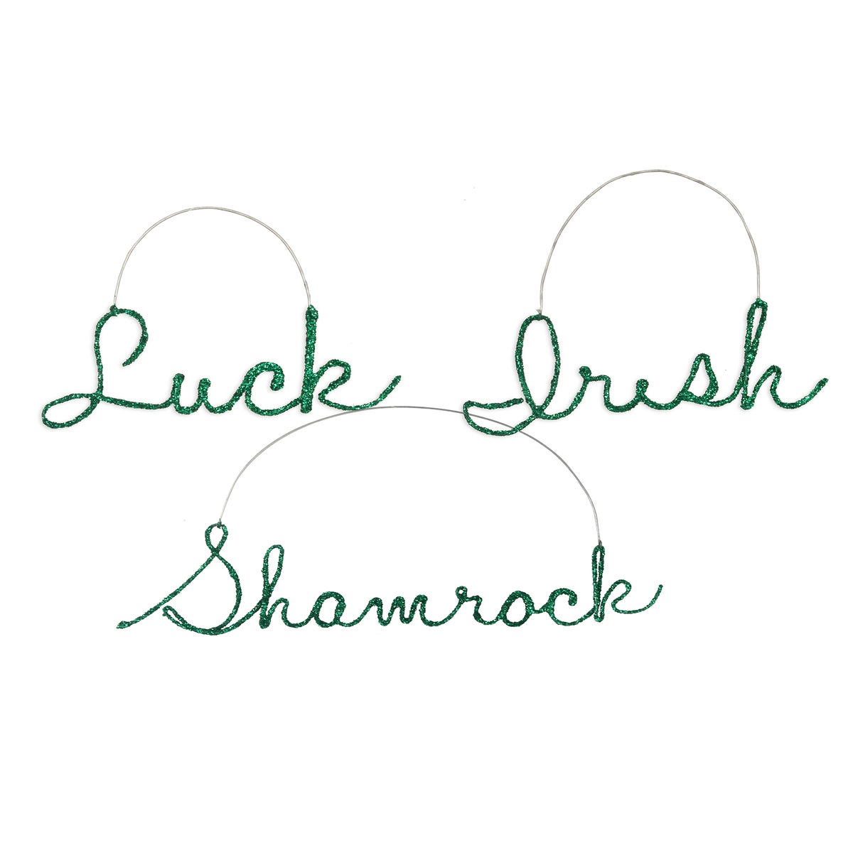St. Pat's Wire Word Ornament 3A