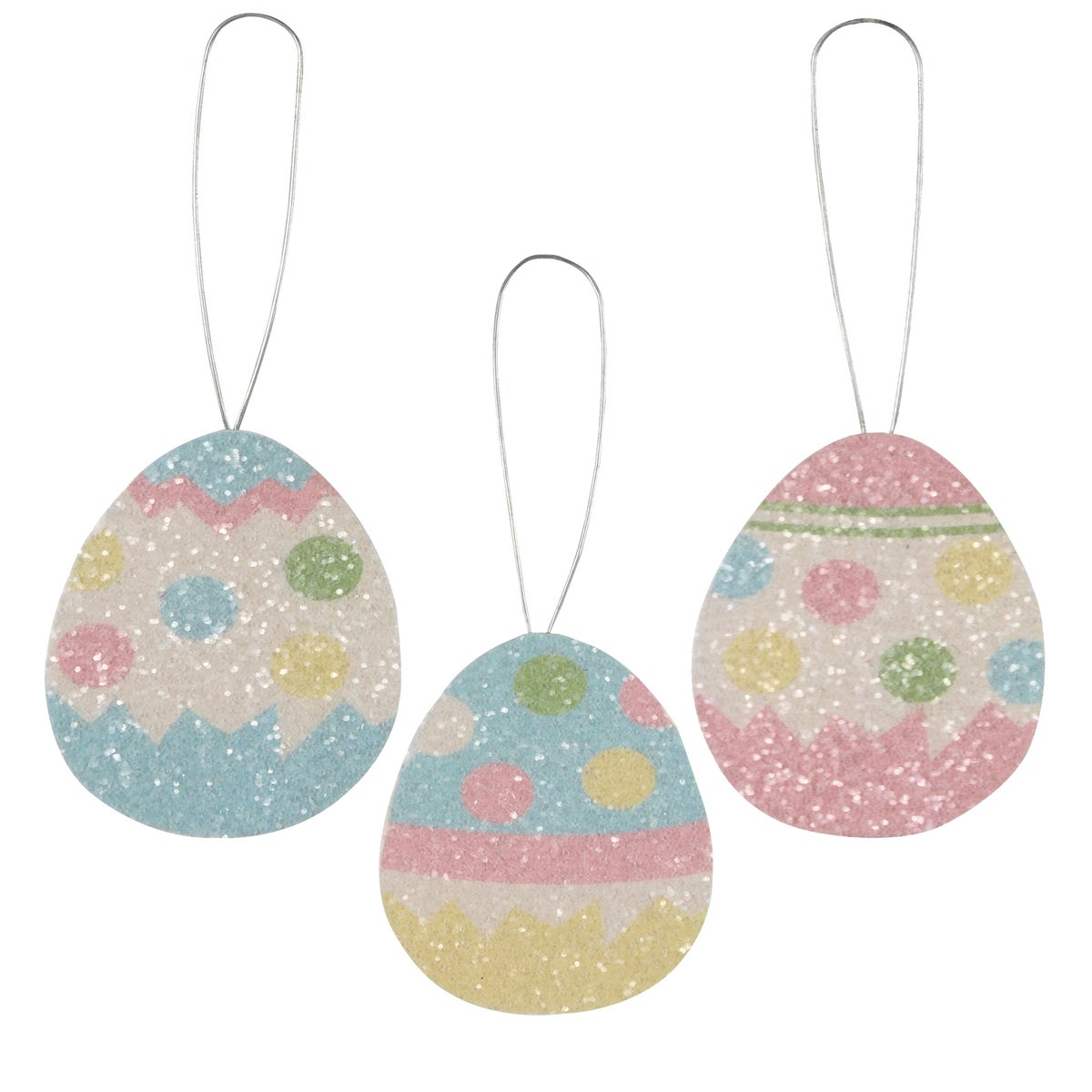 Polka Dot Egg Tin Ornament 3A