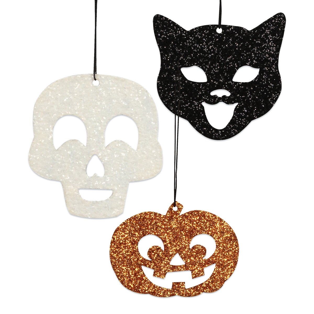 Halloween Silhouette Tin Ornament 3A