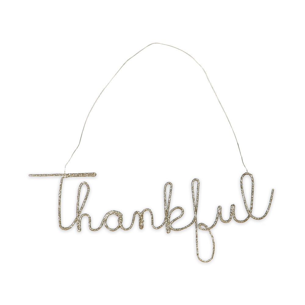 Thankful Wire Word Large