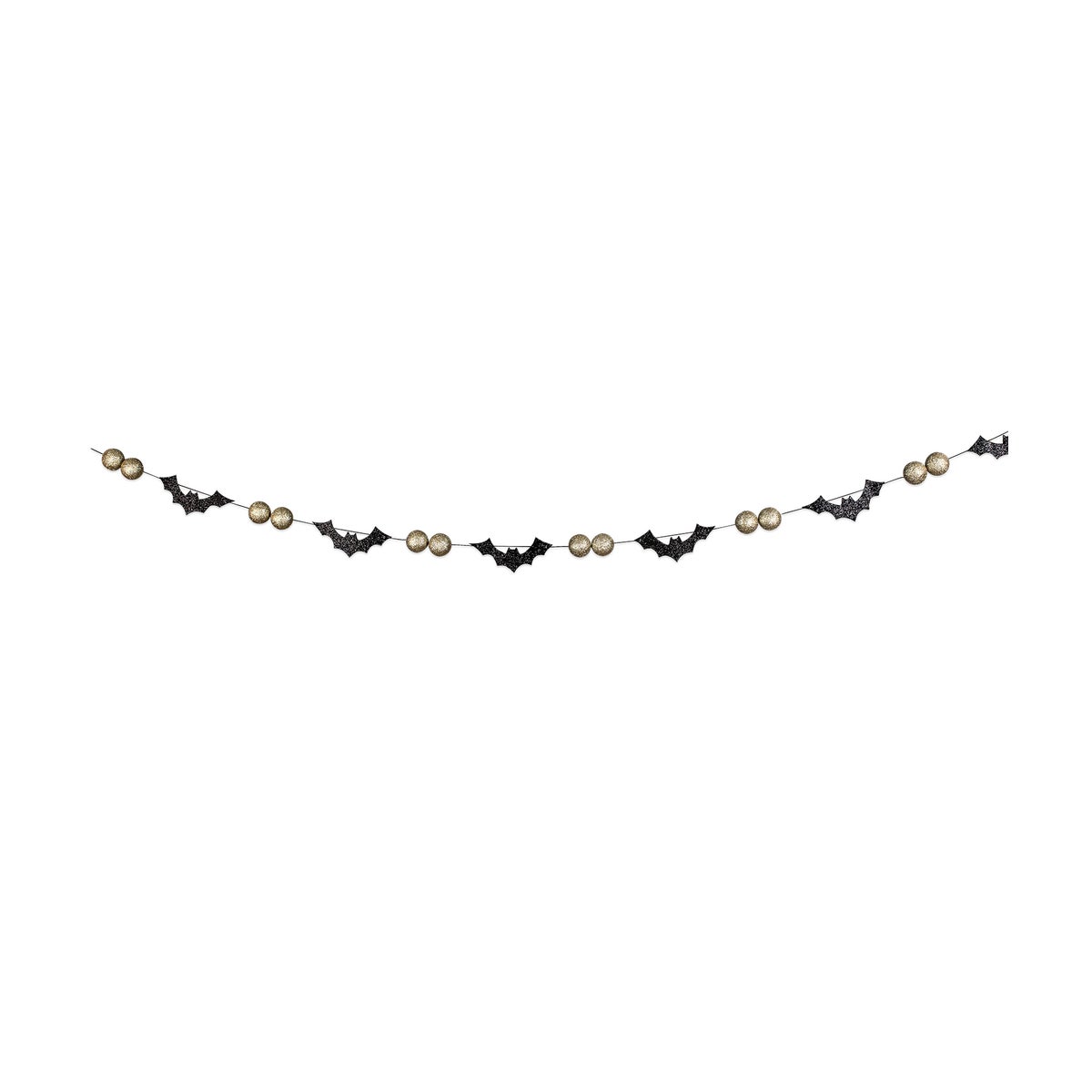 All Hallows' Eve Bat & Bead Garland