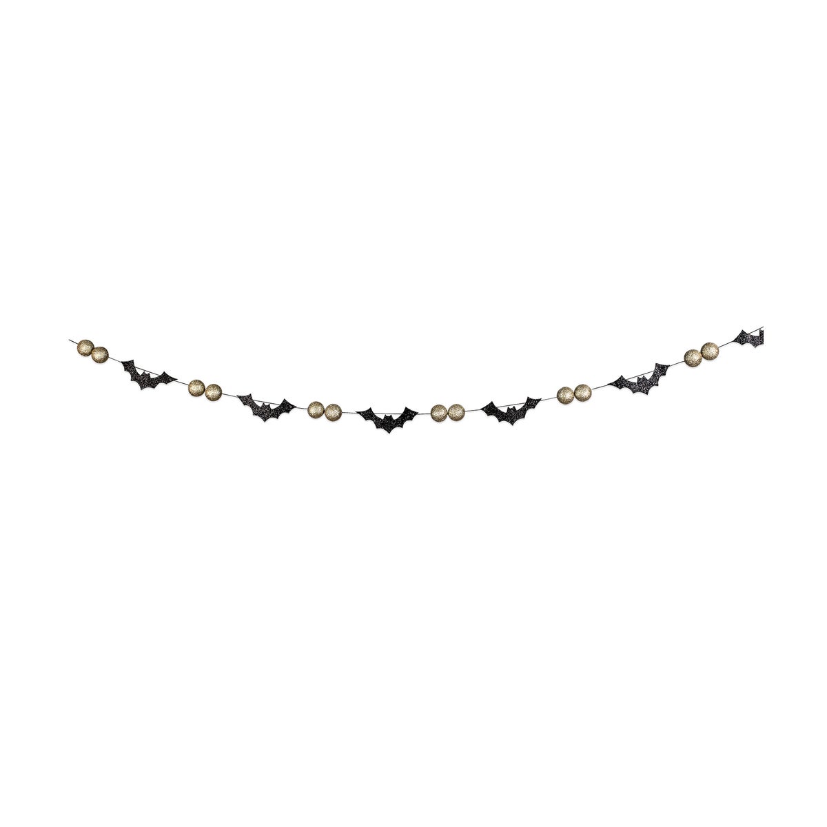 All Hallows' Eve Bat & Bead Garland