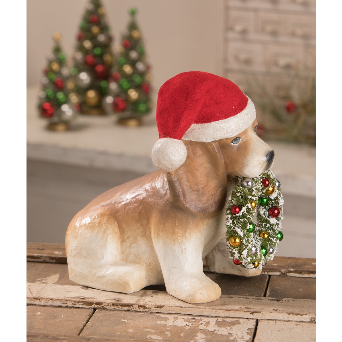Puppy with Wreath
