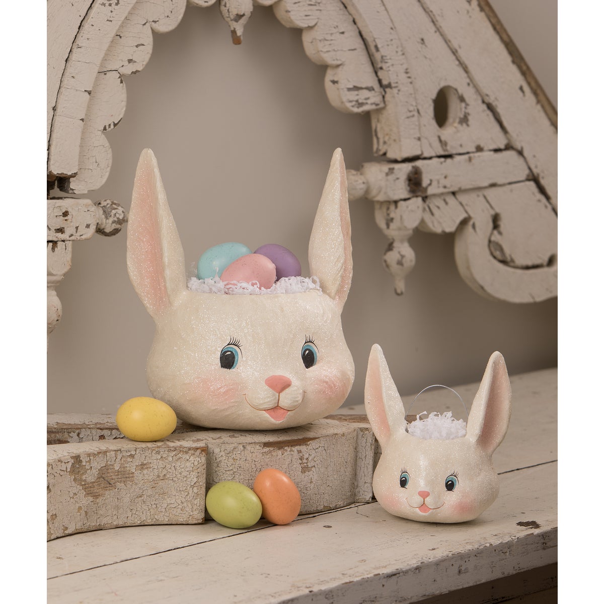 Sweet Bunny Head Bucket Large