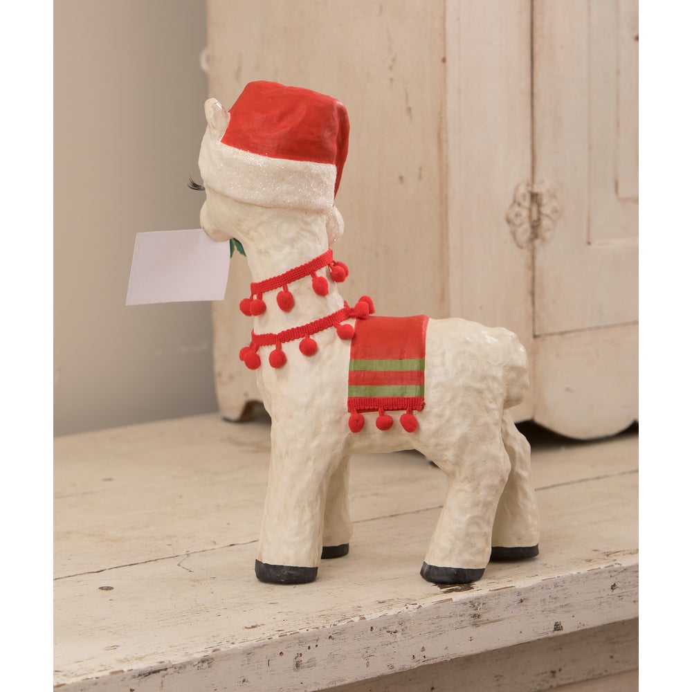 Christmas Llama Paper Mache