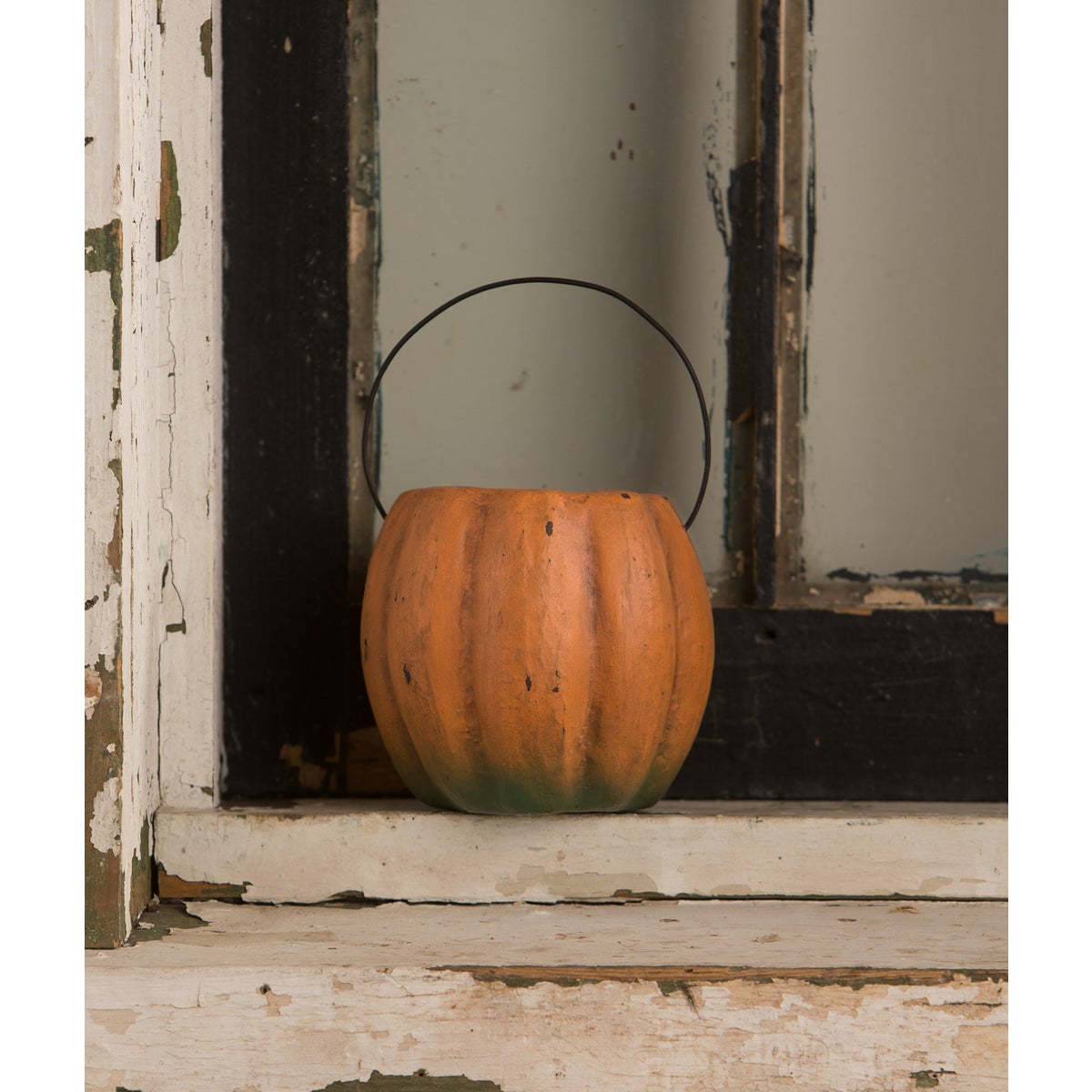 Vintage Happy Mini Pumpkin Bucket