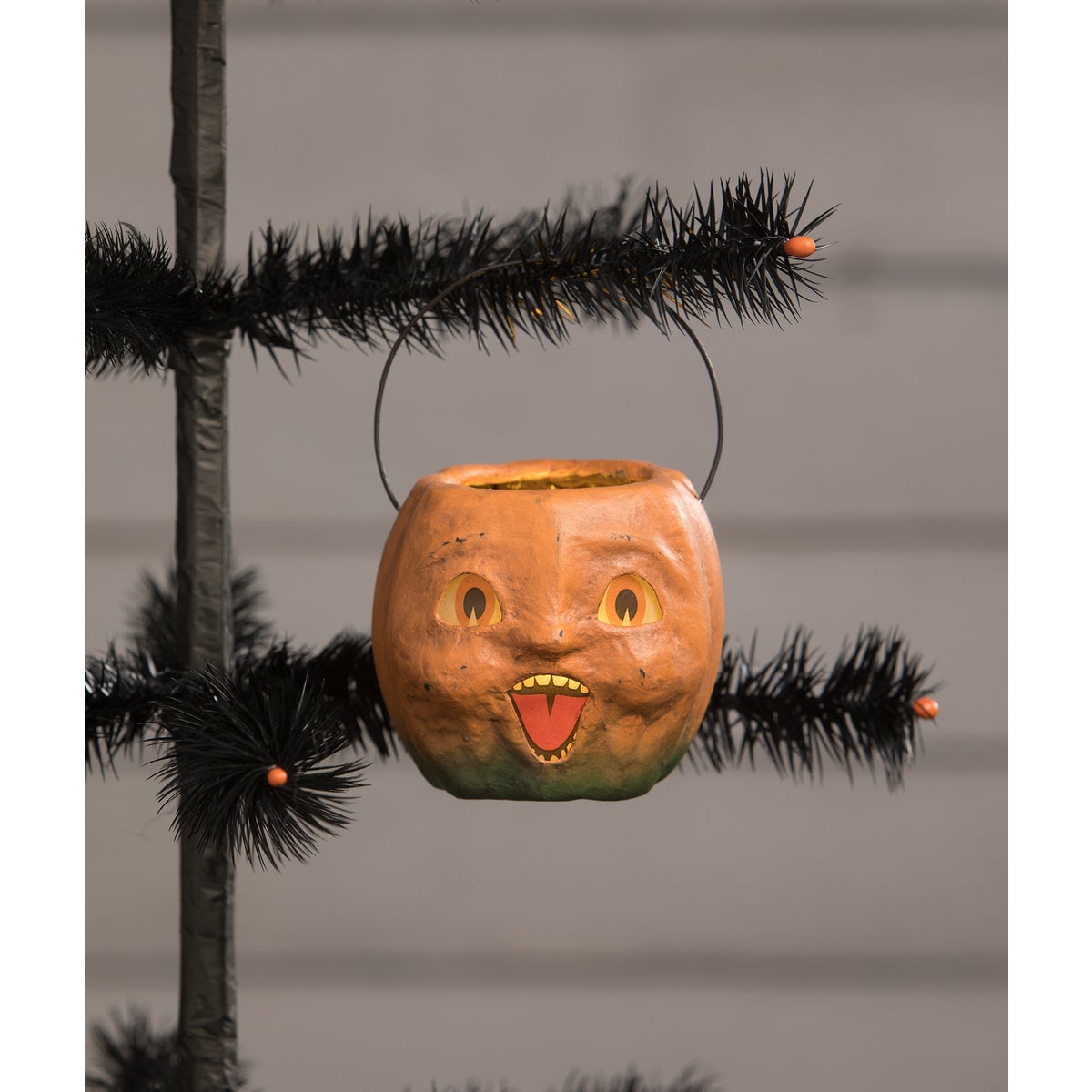 Vintage Happy Mini Pumpkin Bucket