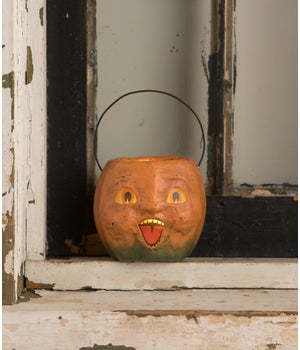 Vintage Happy Mini Pumpkin Bucket