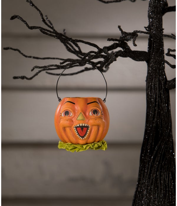 Pumpkin Bucket Ornament Mini