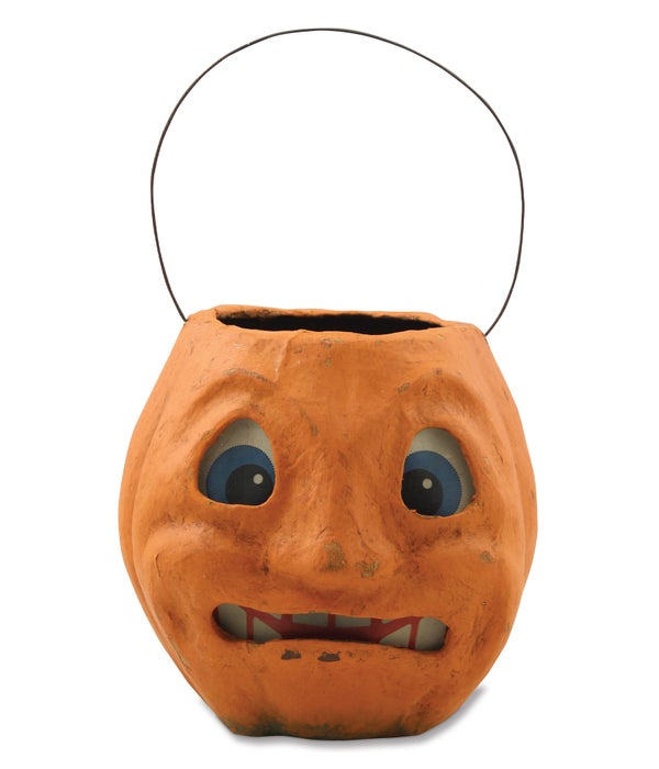 Scary Vintage Pumpkin Bucket Medium