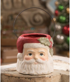 Holly Jolly Santa Bucket Small