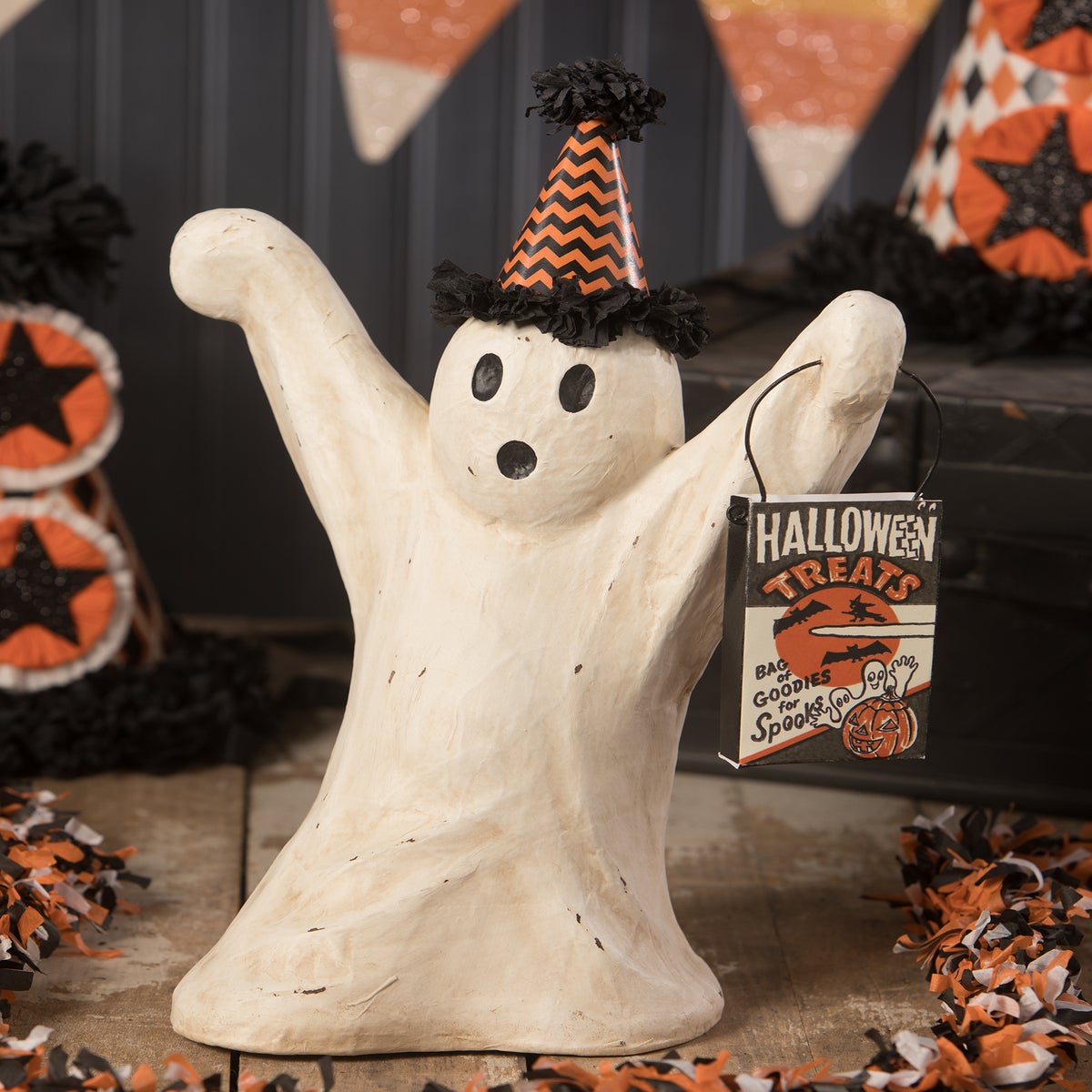 Spooky Soiree Ghost Medium Paper Mache