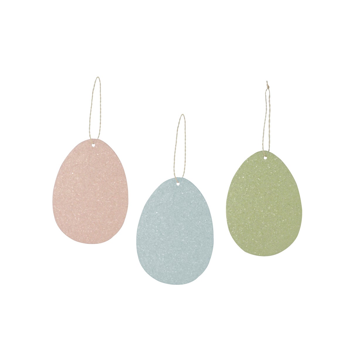 Confetti Pressed Paper Egg Ornament 3A