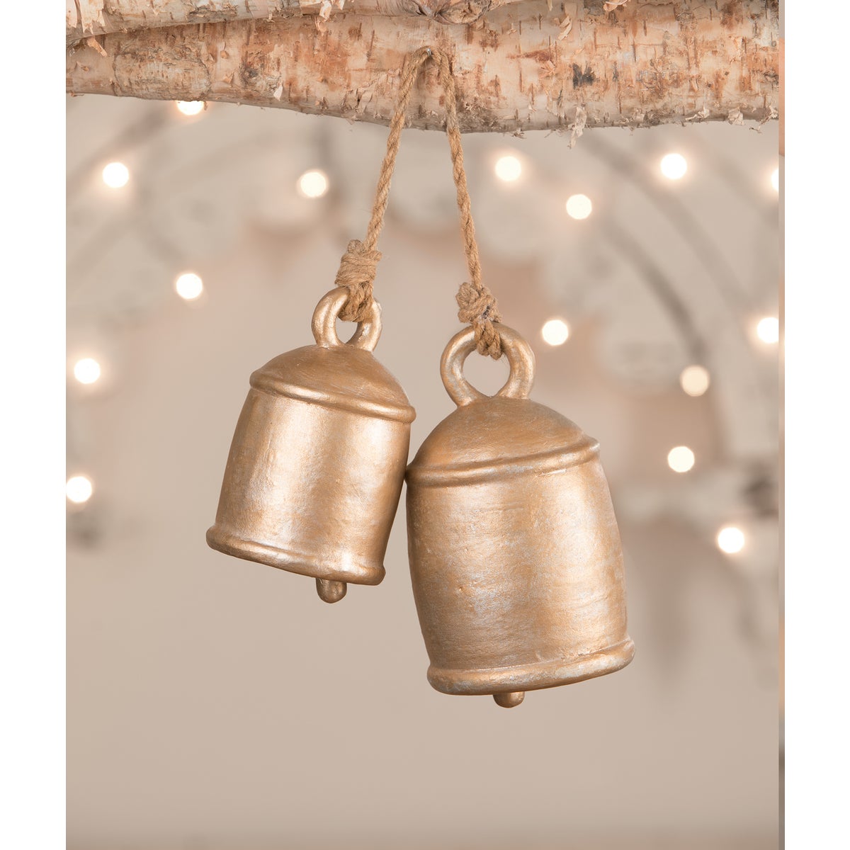 Metallic Paper Mache Bells