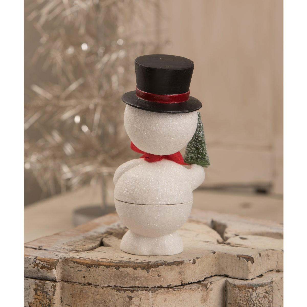 Bobblehead Snowman Container