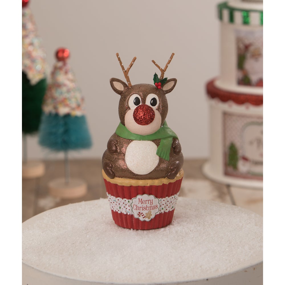 Rudolph Cupcake Container - trees