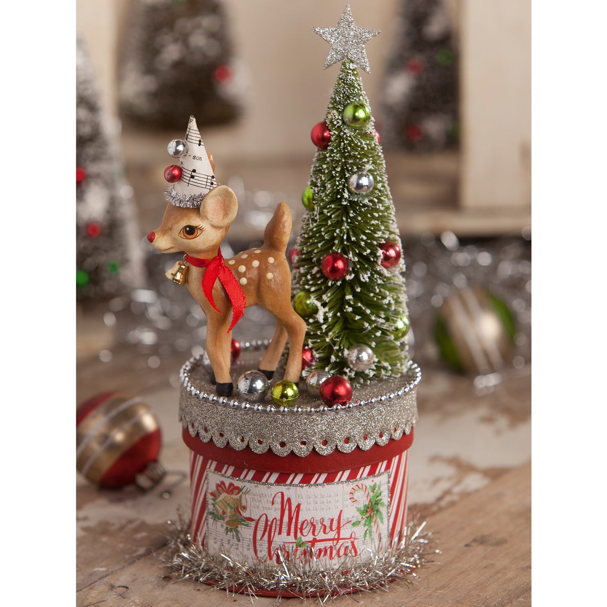 Retro Deer on Box Small